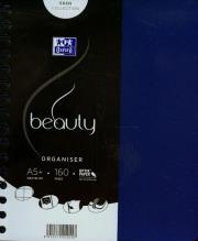 Opakowanie Kołonotatnik A5 Oxford beauty Organiser w kratkę 160 kartek niebieski