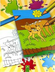 Kolorowanka Dzikie zwierzęta. Autor: Christian Ortega. Dadada.pl Okładka książki Kolorowanka Dzikie zwierzęta