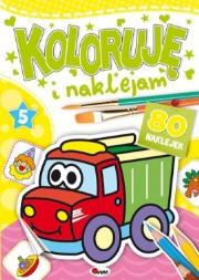 Okładka książki Koloruję i naklejam 5