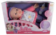 Opakowanie Lalka Julka mówi po polsku Fioletowo różowa