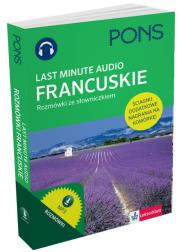 Last Minute audio. Francuskie rozmówki PONS. Autor: Jacqueline Sword. Dadada.pl Okładka książki Last Minute audio. Francuskie rozmówki PONS