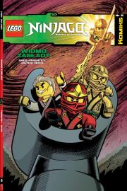 LEGO Ninjago Komiks Tom 6. Widmo zagłady. Autor: Farshtey Greg, Jolyon Yates, Laurie E. Smith. Dadada.pl Okładka książki LEGO Ninjago Komiks Tom 6. Widmo zagłady