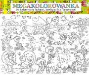 Okładka książki Megakolorowanka Wieś