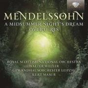 Mendelssohn: Midsummer Night'S Dream, Overtures. Autor: Royal Scottish National Orchestra, Walter Weller, Gewandhausorchester Leipzig, Kurt Masur. Dadada.pl Okładka książki Mendelssohn: Midsummer Night'S Dream, Overtures