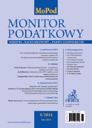 Monitor Podatkowy 2/2015. Wydawca: C.H. Beck. Dadada.pl Opakowanie Monitor Podatkowy 2/2015
