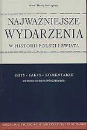 Okładka książki Najważniejsze wydarzenia w historii Polski i świata Daty fakty komentarze. Od 960 r. do współczesności