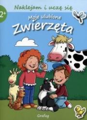 Naklejam i uczę się. Moje ulubione zwierzęta. Autor: praca zbiorowa. Dadada.pl Okładka książki Naklejam i uczę się. Moje ulubione zwierzęta