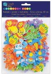 Okładka książki Naklejki z pianki z nadrukiem Świat zwierząt 100 SZT