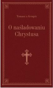 Okładka książki O naśladowaniu Chrystusa - bordo