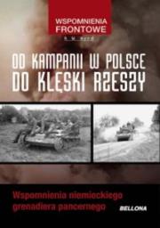 Okładka książki Od kampanii w Polsce do klęski rzeszy. Wspomnienia