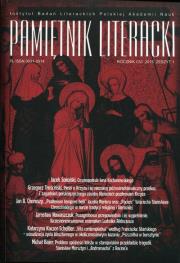 Opakowanie Pamiętnik Literacki 1/2015