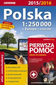 Opakowanie Polska Atlas samochodowy 1:250 000 + pierwsza pomoc