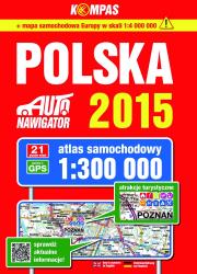 Okładka książki Polska Atlas samochodowy 1:300 000