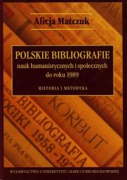 Okładka książki Polskie bibliografie nauk humanistycznych i społecznych do roku 1989
