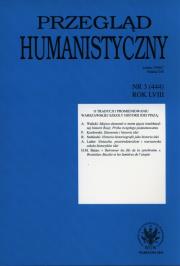 Opakowanie Przegląd Humanistyczny 3/2014