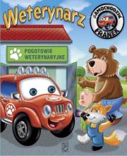 Samochodzik Franek. Weterynarz. Autor: Elżbieta Wójcik     Marta Rydz. Dadada.pl Okładka książki Samochodzik Franek. Weterynarz