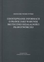 Udostępnianie informacji o prawie jako warunek skutecznej działalności prawotwórczej. Autor: Wierczyński Grzegorz. Dadada.pl Okładka książki Udostępnianie informacji o prawie jako warunek skutecznej działalności prawotwórczej