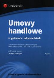Umowy handlowe w pytaniach i odpowiedziach. Autor: Jacyszyn Jerzy. Dadada.pl Okładka książki Umowy handlowe w pytaniach i odpowiedziach