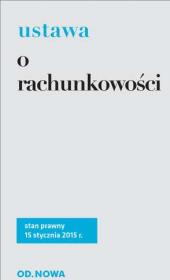 Ustawa o rachunkowosći 19.01.2015 BR. Autor: ANNA PRUS. Dadada.pl Okładka książki Ustawa o rachunkowosći 19.01.2015 BR