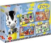 Okładka książki Zou. Puzzle 4 w 1 ALEX