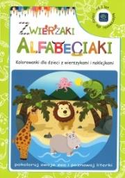 Zwierzaki Alfabeciaki. Autor: Tomasz Parnas. Dadada.pl Okładka książki Zwierzaki Alfabeciaki