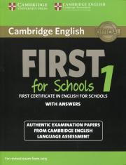 Opakowanie Cambridge English First for Schools 1 with answers
