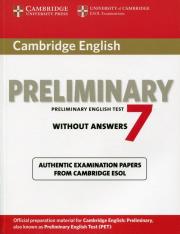 Opakowanie Cambridge English Preliminary 7 Student's Book without answers