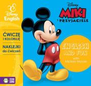 Ćwiczę i koloruję z naklejkami z Mikim. Autor: Opracowanie zbiorowe. Dadada.pl Okładka książki Ćwiczę i koloruję z naklejkami z Mikim