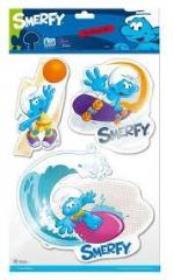 Opakowanie Dekoracja ścienna 3D Smerfy