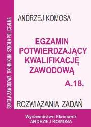 Okładka książki Egz. potw. kwal. zawod. A.18 Rozw. zad. EKONOMIK