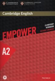 Empower Elementary Workbook without answers + Online. Autor: Anderson Peter. Dadada.pl Okładka książki Empower Elementary Workbook without answers + Online