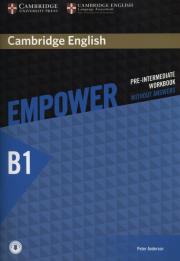 Empower Pre-Intermediate Workbook  without answers B1. Autor: Anderson Peter. Dadada.pl Okładka książki Empower Pre-Intermediate Workbook  without answers B1