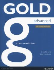 Gold Advanced Exam Maximiser. Autor: Edwards Lynda, Newbrook Jacky. Dadada.pl Okładka książki Gold Advanced Exam Maximiser
