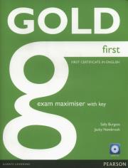 Gold First Exam Maximiser with key + CD. Autor: Burgess Sally, Newbrook Jacky. Dadada.pl Okładka książki Gold First Exam Maximiser with key + CD