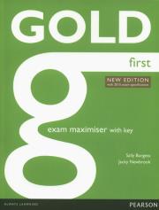 Gold First New Exam Maximiser with key. Autor: Burgess Sally, Newbrook Jacky. Dadada.pl Okładka książki Gold First New Exam Maximiser with key