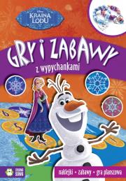 Okładka książki Gry i zabawy z wypychankami. Kraina Lodu