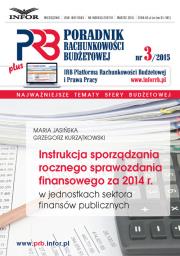 Opakowanie Instrukcja sporządzania  rocznego sprawozdania  finansowego za 2014 r. w jednostkach sektora finansów publicznych