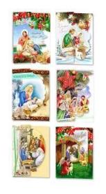 Opakowanie Karnet B6 Boże Narodzenie WOP religia (10szt) MIX