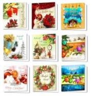 Okładka książki Karnet Boże Narodzenie Kwadrat (10szt) MIX