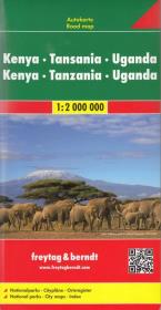Opakowanie Kenia Tanzania Uganda mapa 1:2 000 000 Freytag & Berndt