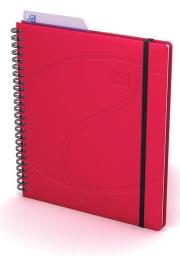 Opakowanie Kołonotatnik A5 Oxford w linie 60 kartek Beauty Multitasker czerwony
