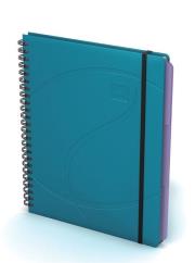 Opakowanie Kołonotatnik Oxford A5 80 kartek w kratkę Beauty Organiser morski