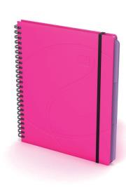 Opakowanie Kołonotatnik Oxford A5 80 kartek w linie Beauty Organiser różowy