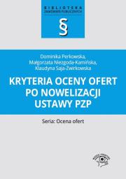 Okładka książki Kryteria oceny ofert po nowelizacji ustawy pzp