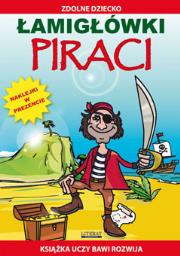 Okładka książki Łamigłówki. Piraci z naklejkami