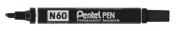 Opakowanie Marker ścięty N60 czarny (12szt) PENTEL