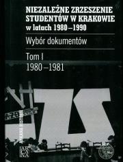 Okładka książki Niezależne Zrzeszenie Studentów w Krakowie T.1