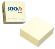 Okładka książki Notes samoprzylepny żółty pastel. kostka 400 kart.