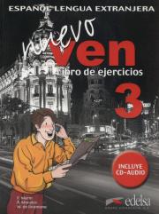 Nuevo Ven 3 ćwiczenia. Autor: Marin Fernando, Morales Reyes. Dadada.pl Okładka książki Nuevo Ven 3 ćwiczenia