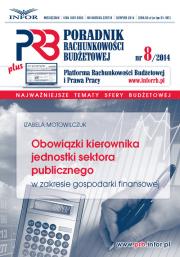 Opakowanie Obowiązki kierownika jednostki sektora publicznego w zakresie  gospodarki finansowej
